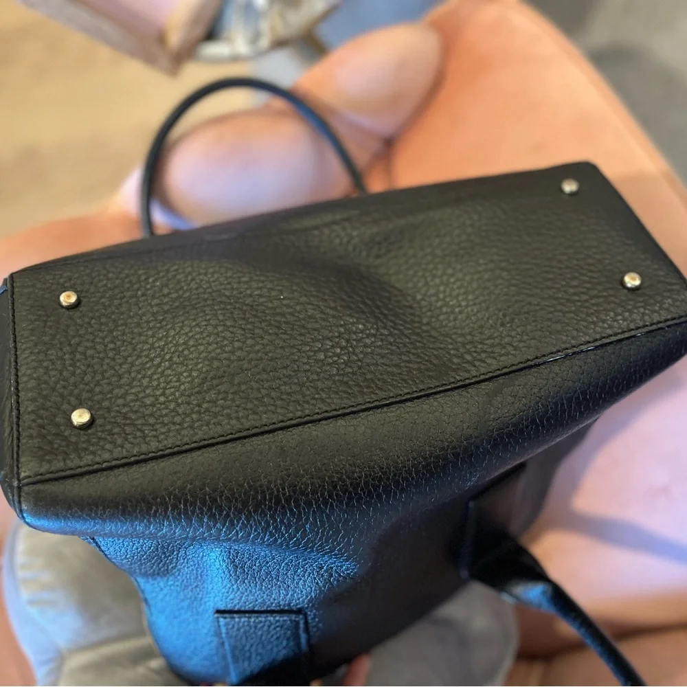 kate spade Black Pebbled Leather Satchel - Picture 5 of 8